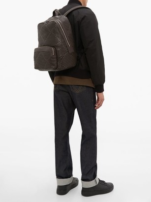 Bottega Veneta Zaino Perforated-leather Backpack - Brown