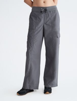 Calvin Klein Women's Mini Stripe High Waist Wide Leg Pull On Pant -  ShopStyle