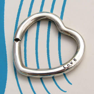 Soremi Jewellery Personalised Silver Heart Key Ring