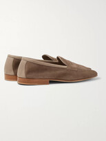 Thumbnail for your product : Edward Green Polperro Suede Penny Loafers - Men - Brown - UK 10