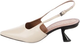 STAUD Leather Slingback Pumps