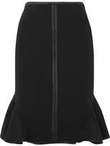 Givenchy - Silk-trimmed Stretch-knit Skirt - Black