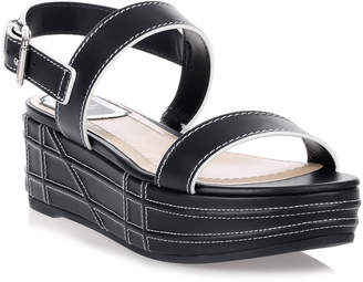 Christian Dior Yacht navy leather sandal