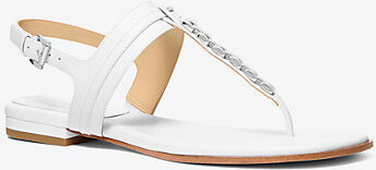 Michael Kors Marcia Embellished Leather Sandal