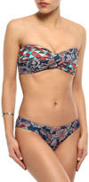 Thumbnail for your product : Jets Kindred Twist-front Printed Bandeau Bikini Top