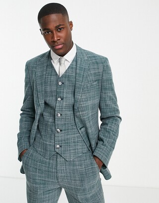 dark green suit jacket
