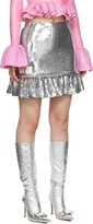 Thumbnail for your product : Rabanne Silver Sequinned Miniskirt
