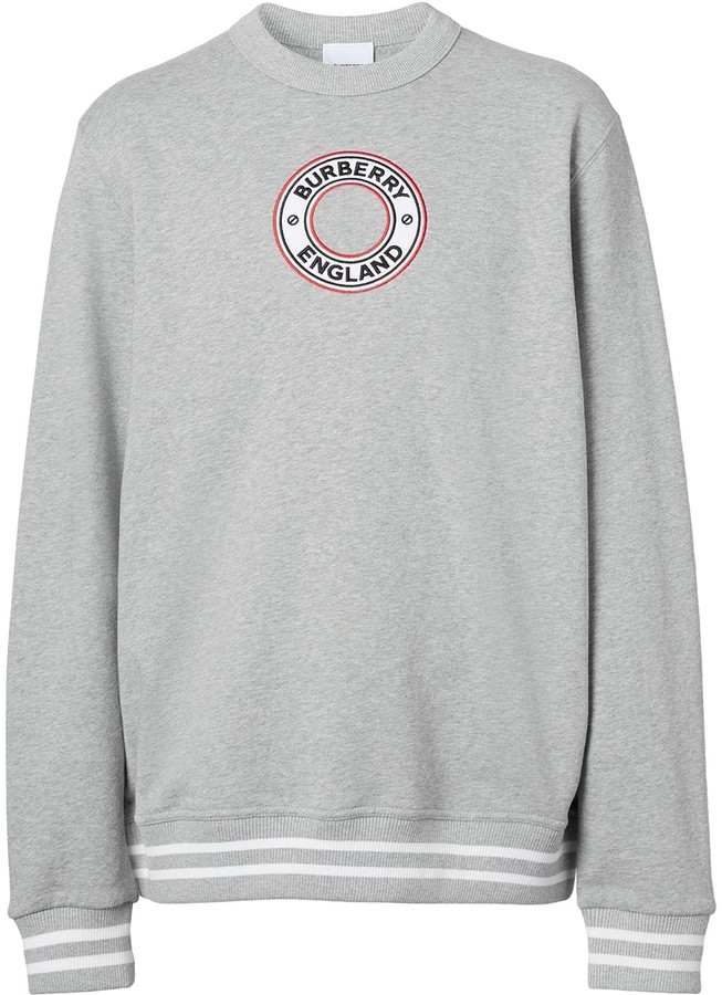 grey burberry jumper