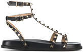 Thumbnail for your product : Valentino Black Rockstud leather gladiator sandals