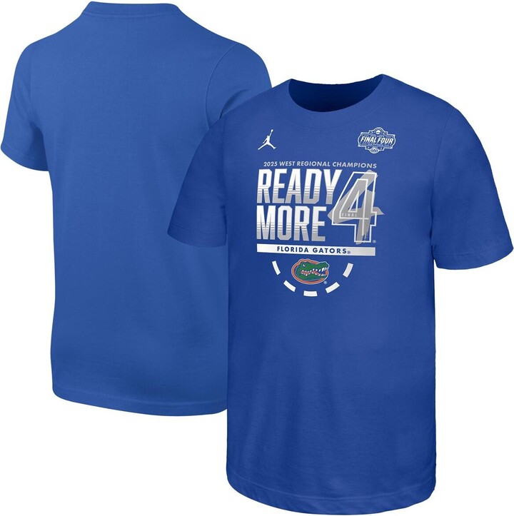 Nike Big Boys and Girls Royal Florida Gators 2025 Ncaa Men's Basketball Tournament March Madness Final Four Locker Room T-Shirt