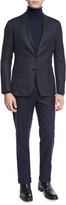 Thumbnail for your product : Ralph Lauren Plaid Cashmere Two-Button Jacket, Navy