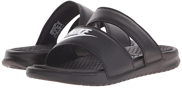 nike slides with strap in the back