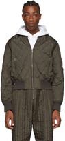 Thumbnail for your product : Random Identities Khaki Quilted Bomber Jacket
