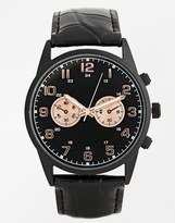 Thumbnail for your product : ASOS Watch With Rose Gold Dials
