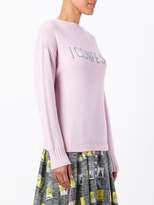 Thumbnail for your product : Olympia Le-Tan cashmere slogan sweater