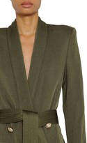 Thumbnail for your product : Balmain Oversize Double Breasted Jacket W/ Belt