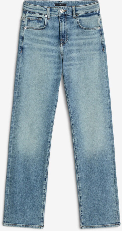 7 For All Mankind Luxe Vintage Calie Straight Ankle in Amuse Me