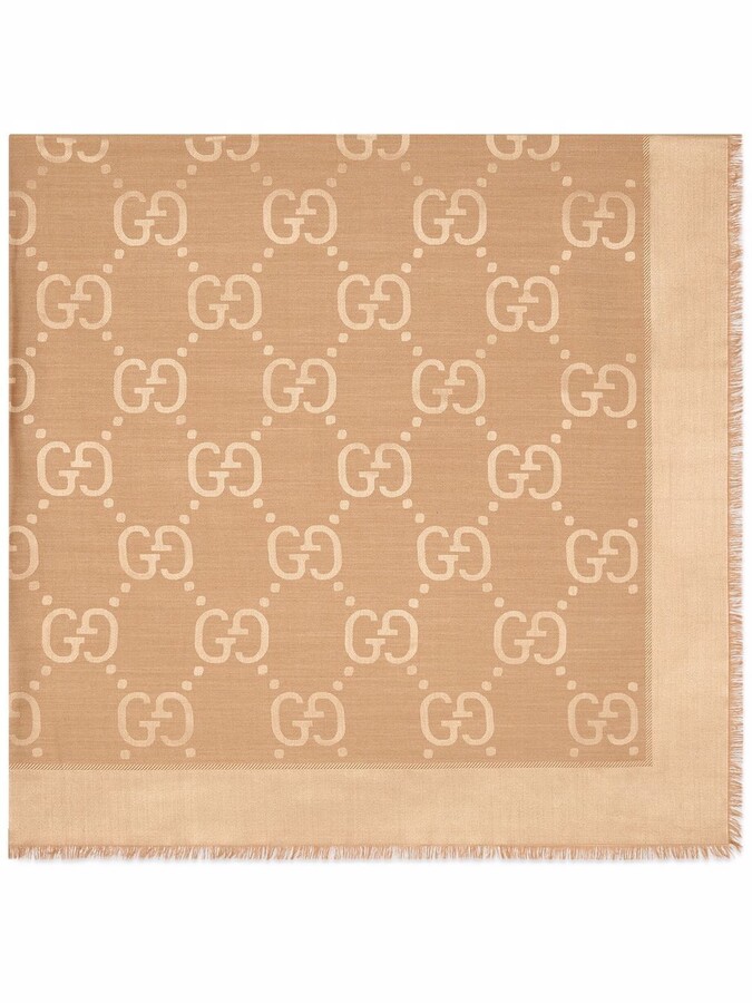 gucci gg jacquard shawl