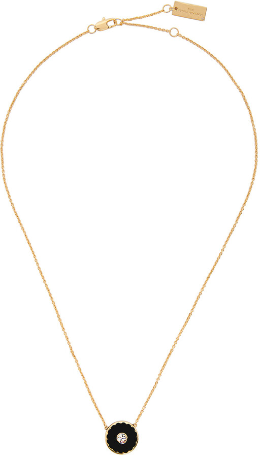 Marc Jacobs Black 'The Medallion' Necklace - ShopStyle