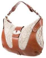 Thumbnail for your product : Valentino Lace & Leather Hobo