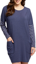 Thumbnail for your product : Fleurt Dolman Striped-Sleeve Nightshirt