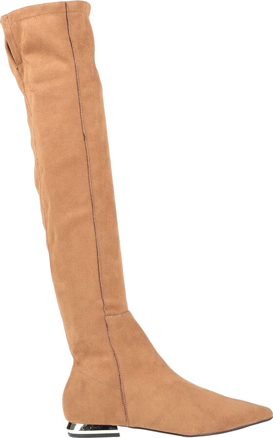 Tosca Knee Boots Camel ShopStyle