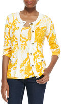 Thumbnail for your product : Michael Simon Printed Shell, Yellow Multi, Women's