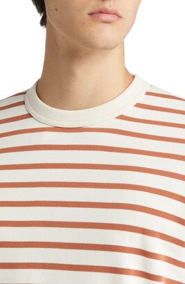 Closed Stripe Long Sleeve Organic Cotton T-Shirt