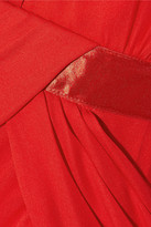 Thumbnail for your product : Notte by Marchesa 3135 Notte by Marchesa One-shoulder silk-georgette gown