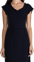 Thumbnail for your product : Rebecca Taylor Tweed and Leather Shift Dress