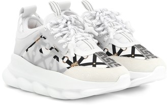 versace white chain reaction sneakers