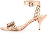 Thumbnail for your product : Loeffler Randall Opal Metallic Leather Sandal, Copper