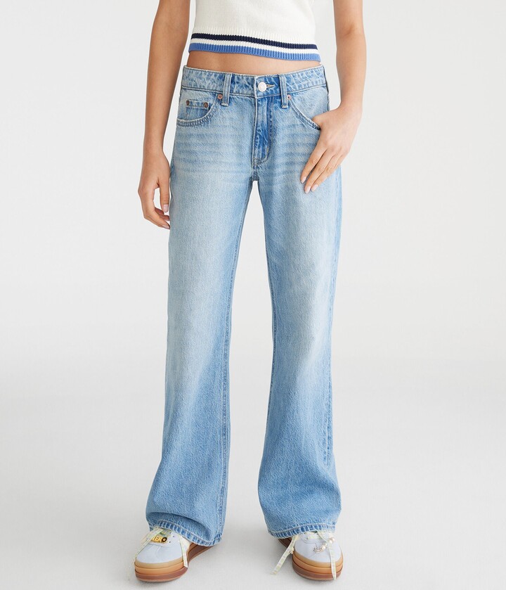 Low-Rise Baggy Flare Jean