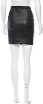 Thumbnail for your product : Helmut Lang Leather Mini Skirt