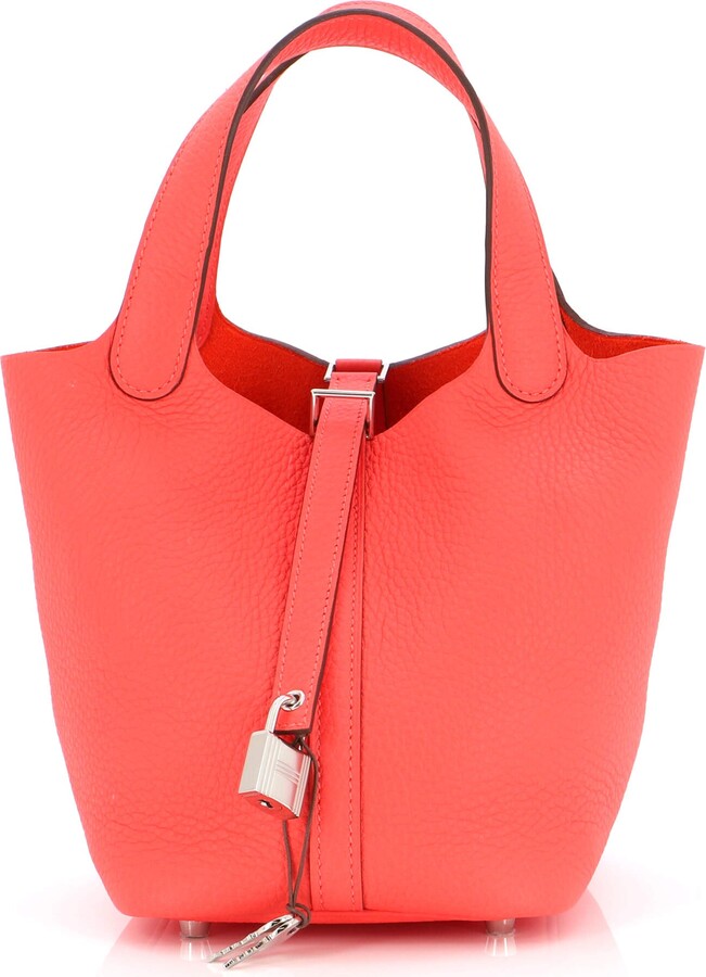 Hermes Picotin leather handbag - ShopStyle Shoulder Bags