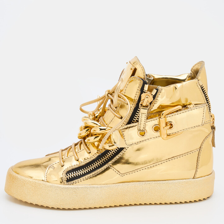 Women's Gold High Top Sneakers | ShopStyle