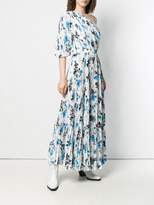 Thumbnail for your product : MSGM printed one-shoulder pleated jumpsuit