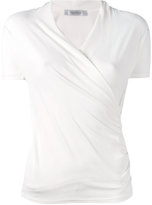 Max Mara - wrap T-shirt - women - Polyamide/Spandex/Elasthanne/Viscose - M