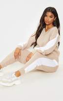 Thumbnail for your product : PrettyLittleThing Black Contrast Stripe Knitted Lounge Set