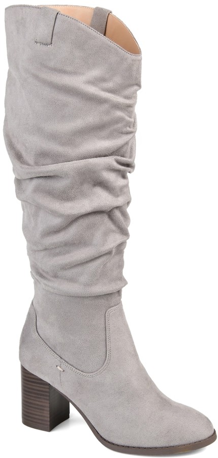 grey slouch booties