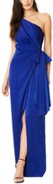 Thumbnail for your product : Aidan by Aidan Mattox One-Shoulder Draped Gown