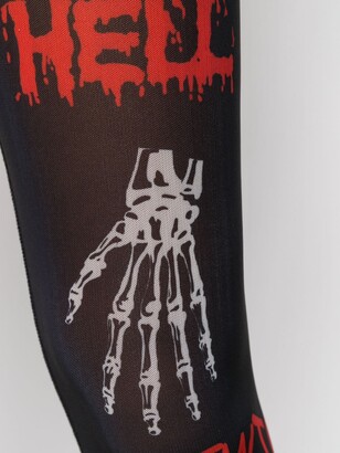 Kokon To Zai Death Metal Minimal Print leggings
