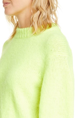 Tibi Cozette Alpaca & Wool Blend Crop Sweater