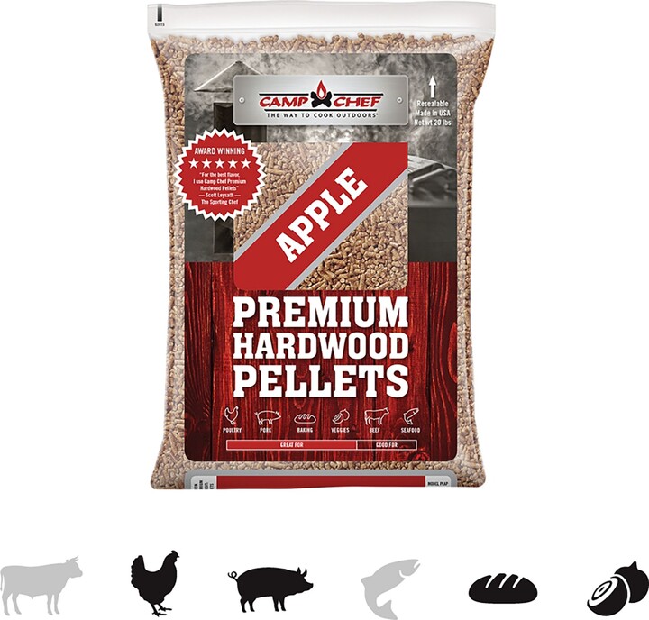 Camp Chef Orchard Apple Premium Hardwood Pellets 20 lbs., Ash