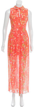 Opening Ceremony Silk Floral Print Dress