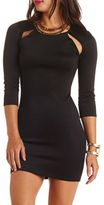 Thumbnail for your product : Charlotte Russe Shoulder Cut-Out Backless Bodycon Dress