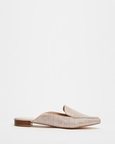 Thumbnail for your product : Atmos & Here Atmos&Here - Women's Grey Brogues & Loafers - Carissa Leather Mules - Size 8 at The Iconic