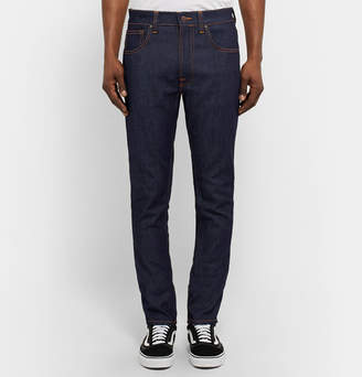 Nudie Jeans Lean Dean Slim-Fit Dry Organic Denim Jeans - Men - Dark denim