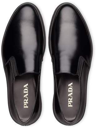 Prada slip-on sawtooth sole shoes