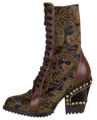 Chloé Riley Leather Combat Boots - ShopStyle
